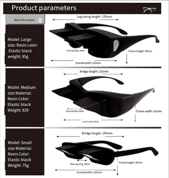 Lazy Periscope Horizontal Reading Glasses